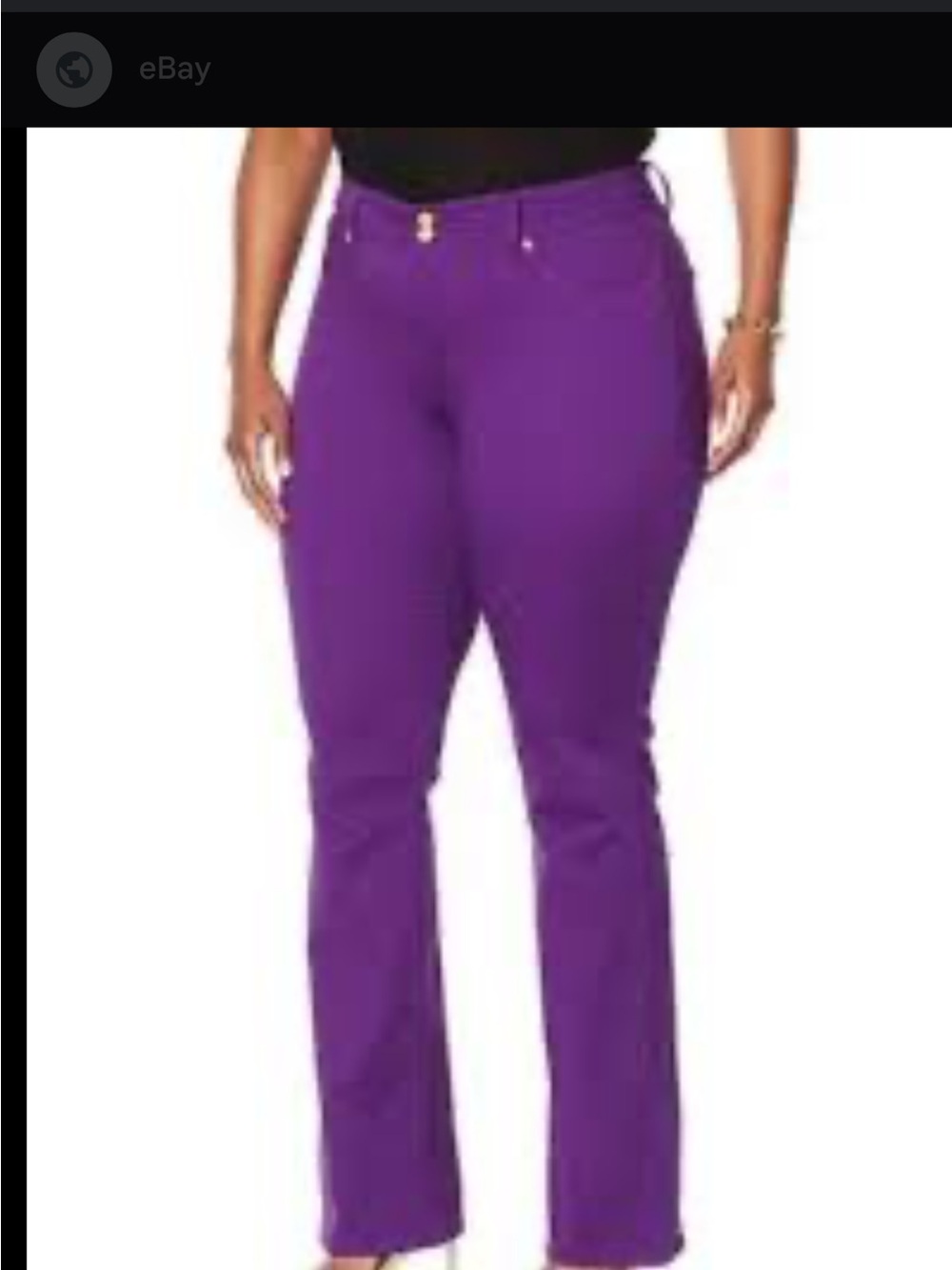 IMAN Purple Women's Bootcut Jeans